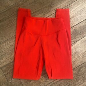 Red ribbed Buffbunny leggings Large (L)